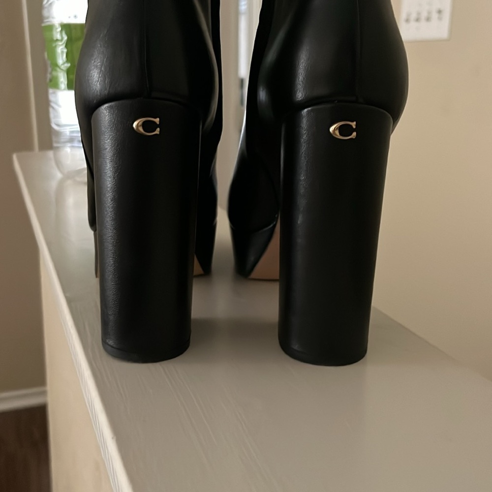 Coach platform booties 9.5